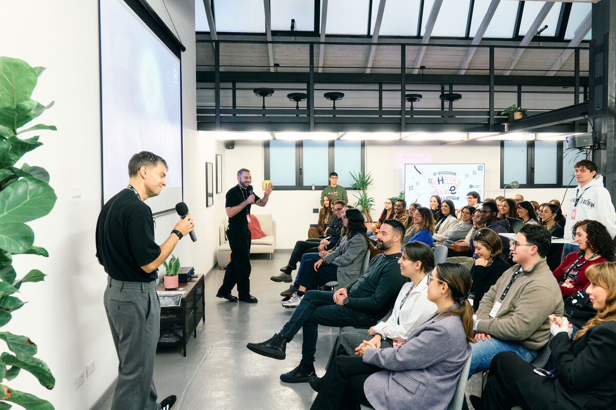 Un talk durante la Challenge nel nostro HQ